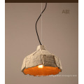 Industrial cement lamp shade ceiling lamp concrete hanging pendant light